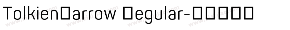 TolkienNarrow Regular字体转换
